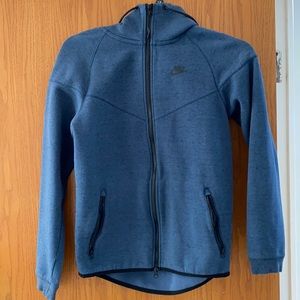 Nike tech fleece jacket with hood size small